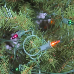 Northlight 4 And 4.5 Feet Tall>4' Pre-Lit Northern Pine Full Artificial Christmas Tree - Multicolor Lights