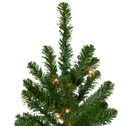 Northlight 7 And 7.5 Feet Tall>7.5' Pre-Lit Pencil Canadian Pine Artificial Christmas Tree - Clear Lights