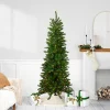 Northlight 7 And 7.5 Feet Tall>7.5' Pre-Lit Pencil Canadian Pine Artificial Christmas Tree - Multicolor Lights