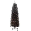 CC Christmas Decor Pre-Lit Traditional Trees>6.5' Pre-Lit Pencil Fraser Fir Artificial Christmas Tree, Clear Lights
