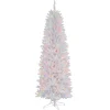 CC Christmas Decor Pre-Lit Traditional Trees>6.5' Pre-Lit Pencil Fraser Fir Artificial Christmas Tree, Multi-Color Lights