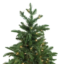 Northlight 4 And 4.5 Feet Tall>4.5' Pre-Lit Potted Sierra Norway Spruce Slim Artificial Christmas Tree, Clear Lights