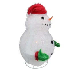 Outdoor Decorations*Sterling 24" Pre-Lit Red And White Snowman Outdoor Christmas Yard Decor