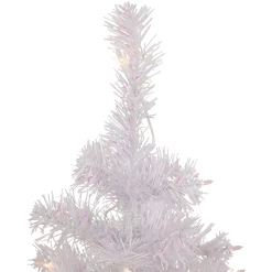 Northlight 2.5 Feet Tall And Smaller>2' Pre-Lit Rockport White Pine Artificial Christmas Tree, Clear Lights