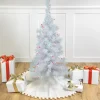 Northlight 3 And 3.5 Feet Tall>3' Pre-Lit Rockport White Pine Artificial Christmas Tree, Pink Lights