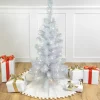 Northlight 3 And 3.5 Feet Tall>3' Pre-Lit Rockport White Pine Artificial Christmas Tree, Clear Lights