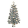Northlight Fiber Optic Trees>3' Pre-Lit Silver Fiber Optic Artificial Christmas Tree, Warm White Lights