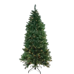 Northlight 6 And 6.5 Feet Tall>6.5' Pre-Lit Slim Eastern Pine Artificial Christmas Tree - Clear Lights