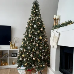 Northlight 10 To 14 Feet Tall>10' Pre-Lit Slim Granville Fraser Fir Artificial Christmas Tree, Clear Lights