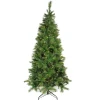 Northlight 7 And 7.5 Feet Tall>7' Pre-Lit Slim Mount Beacon Pine Artificial Christmas Tree - Multicolor Led Lights