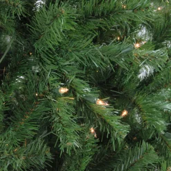 Northlight 7 And 7.5 Feet Tall>7.5' Pre-Lit Slim Waterton Spruce Artificial Christmas Tree - Clear Lights