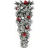 Pre-Lit Swags*Northlight 3' Pre-Lit Snowy Bristle Pine Artificial Christmas Swag, Warm White Led Lights