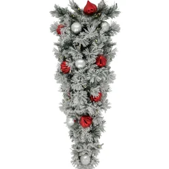Pre-Lit Swags*Northlight 3' Pre-Lit Snowy Bristle Pine Artificial Christmas Swag, Warm White Led Lights