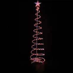 Northlight Spiral Trees>6' Pre-Lit Spiral Christmas Tree - Multi Color Lights