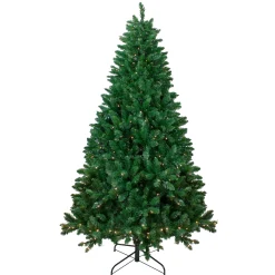 Northlight 9 And 9.5 Feet Tall>9' Pre-Lit Twin Lakes Fir Artificial Christmas Tree - Warm White Led Lights