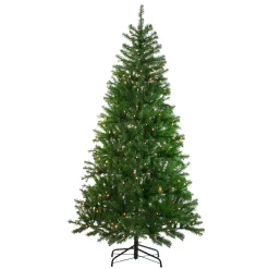 Northlight 7 And 7.5 Feet Tall>7' Pre-Lit Vail Spruce Medium Artificial Christmas Tree - Clear Lights