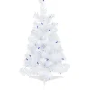 Northlight 2.5 Feet Tall And Smaller>2' Pre-Lit White Iridescent Pine Artificial Christmas Tree - Blue Lights