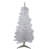 Northlight 4 And 4.5 Feet Tall>4' Pre-Lit White Iridescent Pine Artificial Christmas Tree - Purple Lights