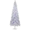 Northlight 7 And 7.5 Feet Tall>7.5' Pre-Lit White Winston Pine Artificial Christmas Tree, Multi Led Lights