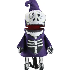 Northlight 24" Purple And Black Skeleton Unisex Child Halloween Trick Or Treat Bag Costume Accessory - One Size