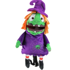 Northlight 23" Purple And Green Witch Unisex Child Trick Or Treat Halloween Bag Costume Accessory