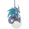 Outdoor Living and Style Fantasy & Sci Fi>5" Purple Gothic Renaissance Dragon Christmas Ornament