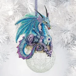 Outdoor Living and Style Fantasy & Sci Fi>5" Purple Gothic Renaissance Dragon Christmas Ornament