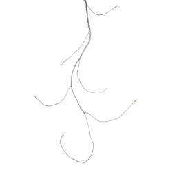 Vickerman 36 Purple Led Angel Tear Drop Branch Christmas Lights - 4.3 Ft Silver And Bronze Wire