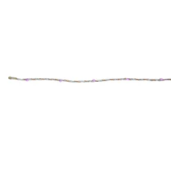 Vickerman 36 Purple Led Angel Tear Drop Branch Christmas Lights - 4.3 Ft Silver And Bronze Wire