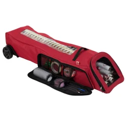 Gift Accessories*Santa’s Bags 44" Red And Black Ez Roller Wrapping Paper Storage Bag