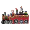 Trains*Northlight 10.25" Red And Black Led Lighted Musical Christmas Train With Santa