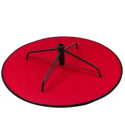 48 Inch And Smaller*Northlight 33" Red And Black Medium Premium Christmas Tree Mat