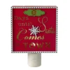 Roman 5" Red And Gold Santa Countdown Christmas Night Light