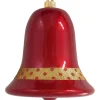Christmas by Krebs Bells & Jingle Buddies>9" Red And Gold Shatterproof Christmas Bell Ornament
