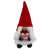 Gnomes*Northlight 13.5" Red And Gray Smiling Woman Christmas Gnome Tabletop Figure