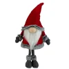 Gnomes*Northlight 19.5" Red And Gray Standing Santa Gnome With Faux Fur Trim