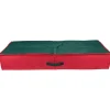 Northlight Ornament Storage>24" Red And Green Christmas Decoration Storage Bag With Clear Transparent Lid