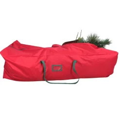 Tree Storage*Northlight 7.5' Red And Green Rolling Artificial Christmas Tree Storage Bag