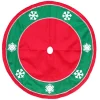 48 Inch And Smaller*Northlight 48" Red And Green Snowflakes Christmas Tree Skirt