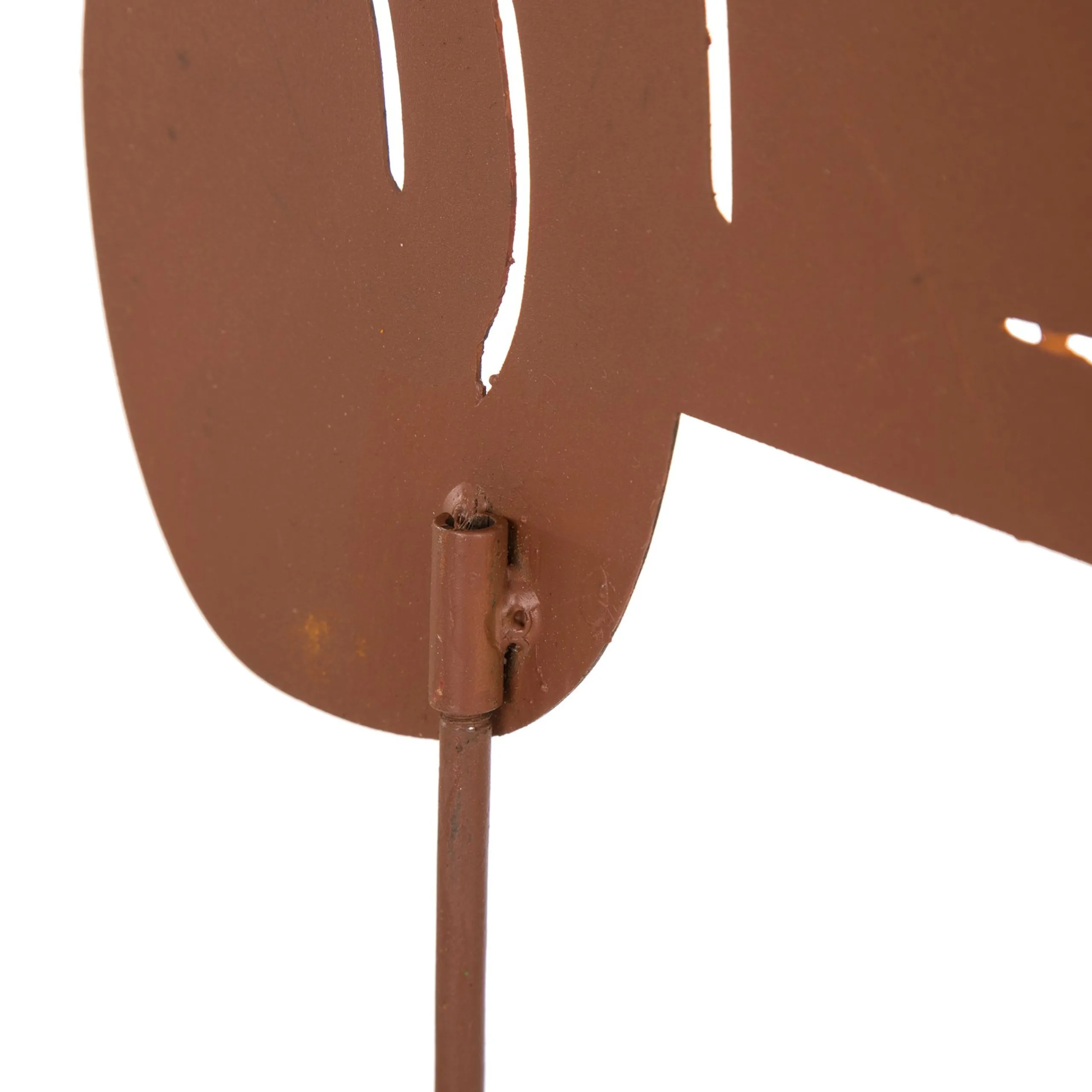 Glitzhome 25" Red And Orange Rusty Truck Outdoor Yard Stake Thanksgiving Decor