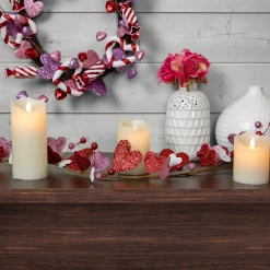 Northlight 6' Red And Pink Hearts Valentine's Day Garland, Unlit