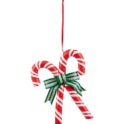 Northlight Food & Beverage>5.25" Red And White Candy Cane Christmas Ornament