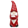 Candles & Holders*Northlight 8.25" Red And White Ceramic Christmas Gnome Tealight Candle Holder