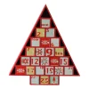 Advent Calendars*Northlight 14.5" Red And White Christmas Tree Advent Calendar Decor