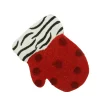 Gallerie II Fashion & Beauty>4" Red And White Polka Dot Mitten Christmas Ornament