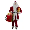 Santa Figures*Northlight 72" Red And White Santa Claus With Shopping Bags Christmas Figure