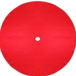 48 Inch And Smaller*Northlight 48" Red And White Shell Reversible Christmas Tree Skirt