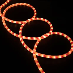 Northlight 18' Red And White Striped Candy Cane Outdoor Christmas Rope Lights