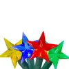 Hofert 25 Red And Yellow Led M5 Stars Mini Christmas Lights - 8 Ft Green Wire