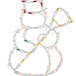 Window Decorations*Northlight 15" Red And Yellow Lighted Snowman Christmas Window Silhouette Decoration